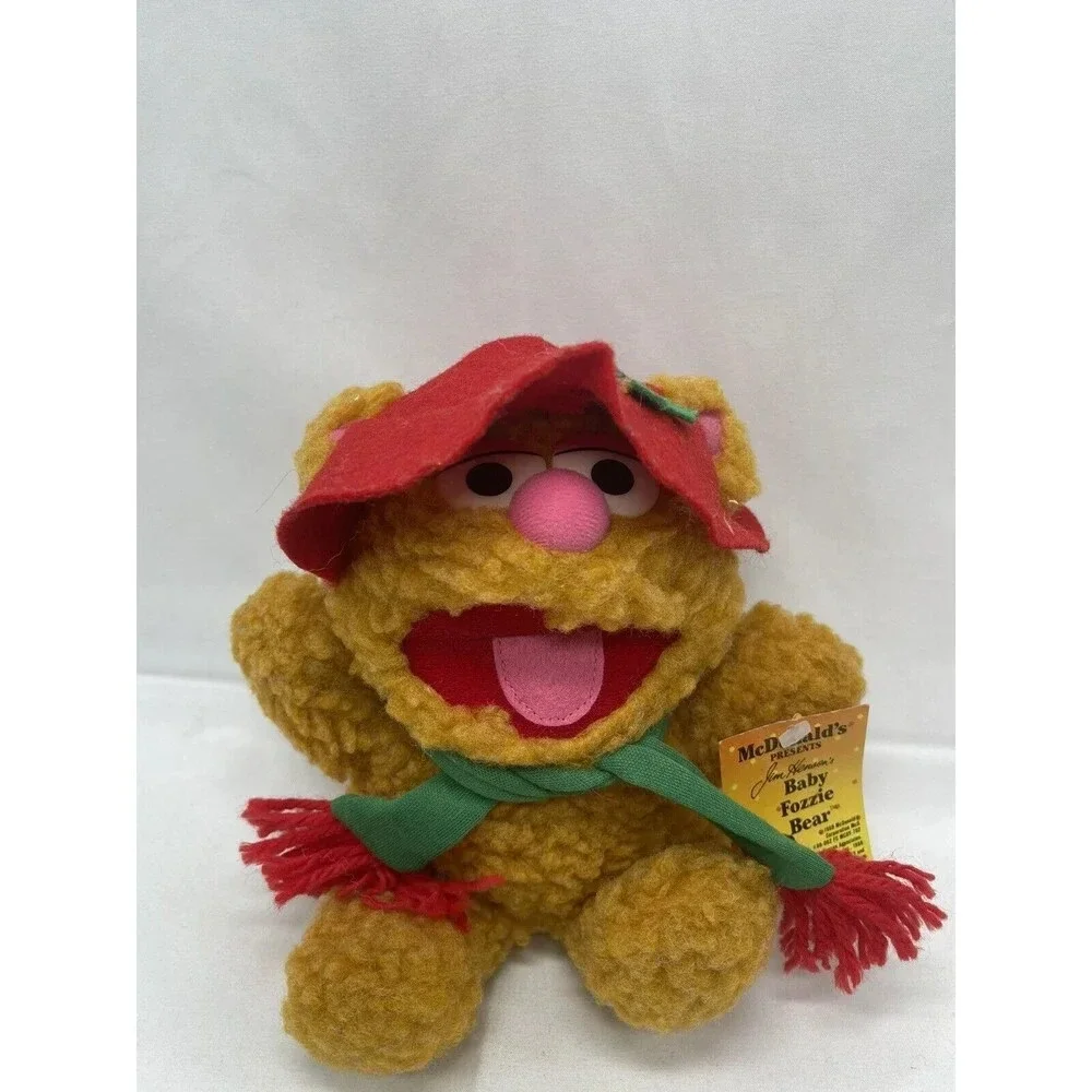 1987 McDonald's Baby Fozzie Bear Muppets Hat Jim Plush Henson Stuffed Animal